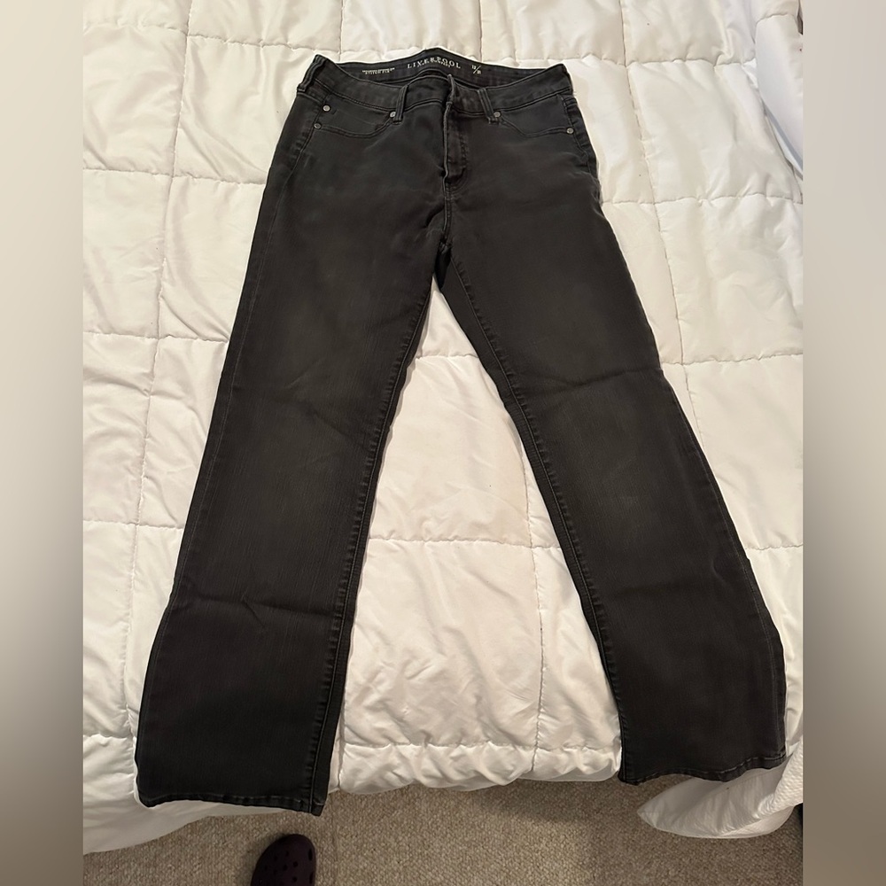 Liverpool Black/dark grayish bootcut jeans. Size 12/31